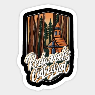 Outdoor design Redwoods cathedral Sticker